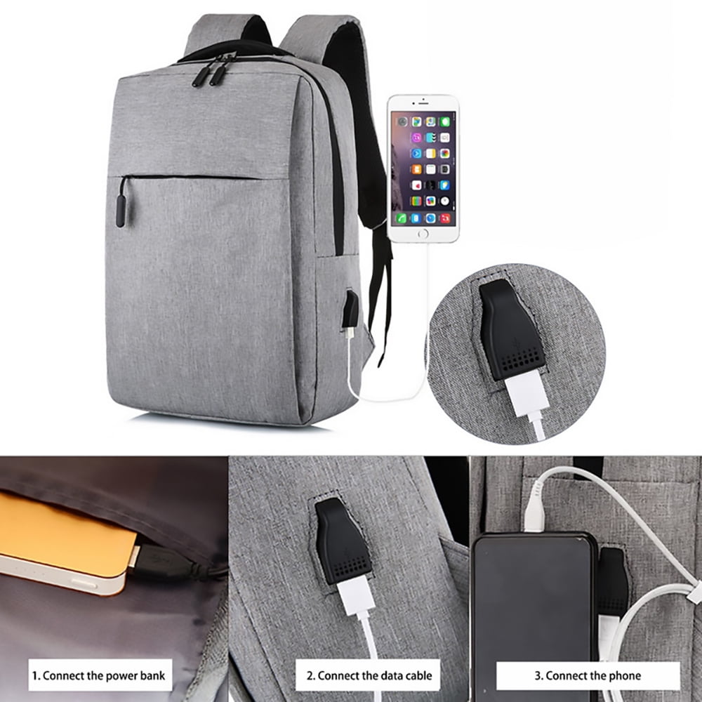 KIVDIT School Backpack, School Bag Laptop Backpack Travel Bookbag for Boys Girls Women Men, Gray