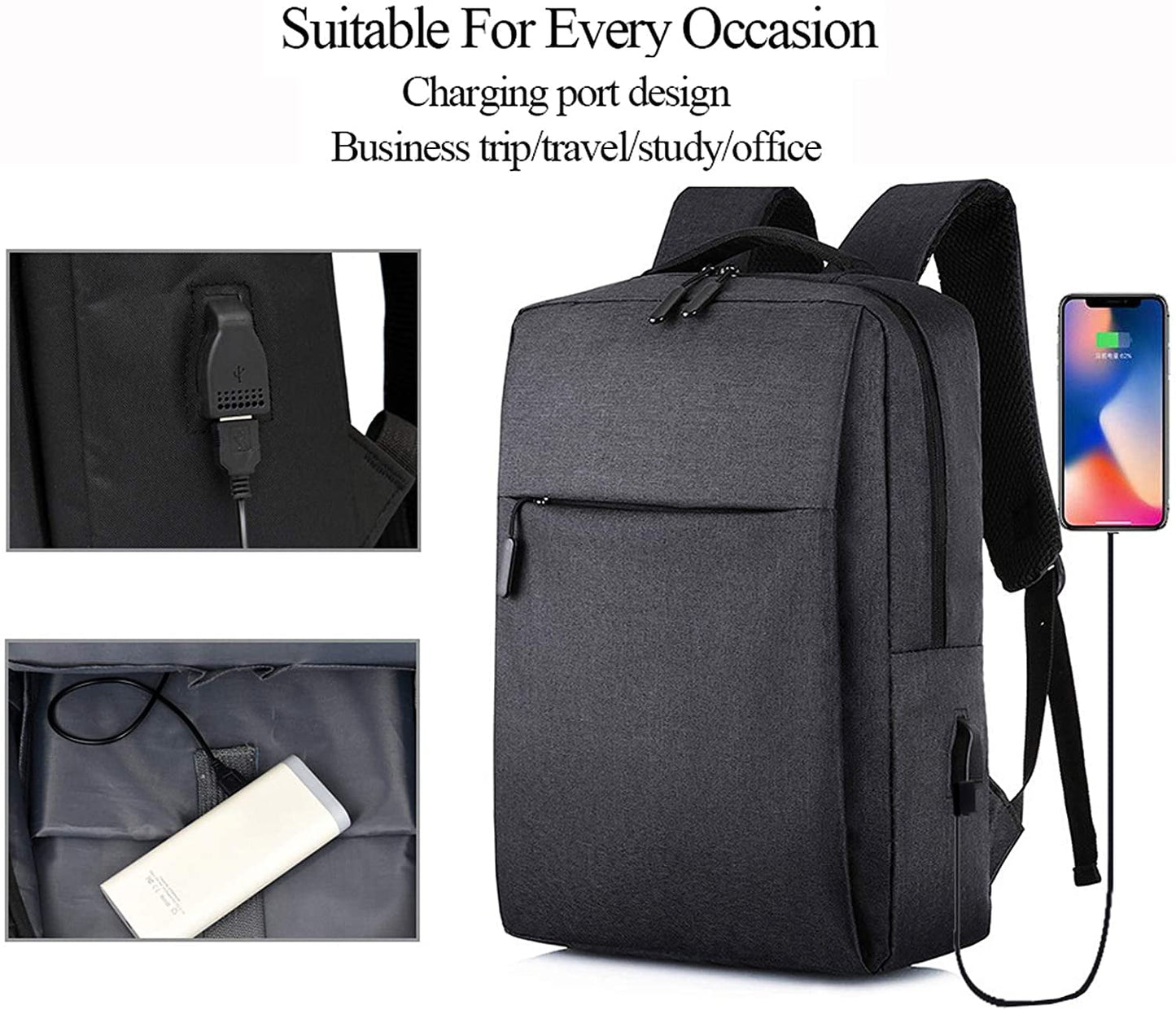 Kivdit School Backpack Bag for Boys,Kids Teens Backpack Bookbag Boys Backpack for Elementary Middle School,Black