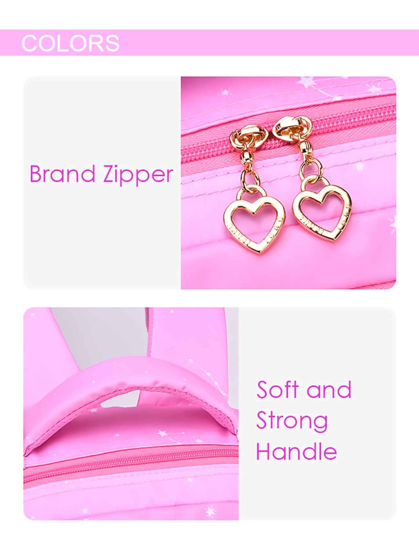 KIVDIT School Backpacks for Girls, Kids School Bags Bookbag Gifts, Pink