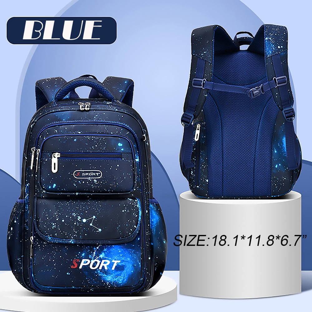 KIVDIT School Backpacks for Boys, Kids Backpacks Children School Bag Bookbag Student Travel Backpack, Blue