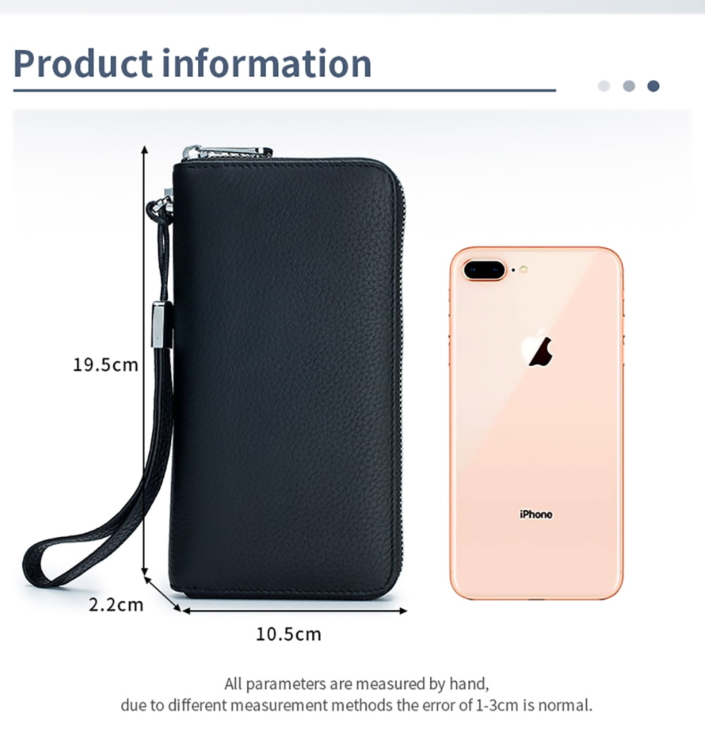 KIVDIT Wallets for Women Genuine Leather Wallets RFID Blocking Credit Card Holder, Large Capacity