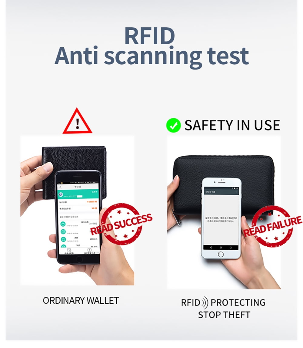 KIVDIT Wallets for Women Genuine Leather Wallets RFID Blocking Credit Card Holder, Large Capacity