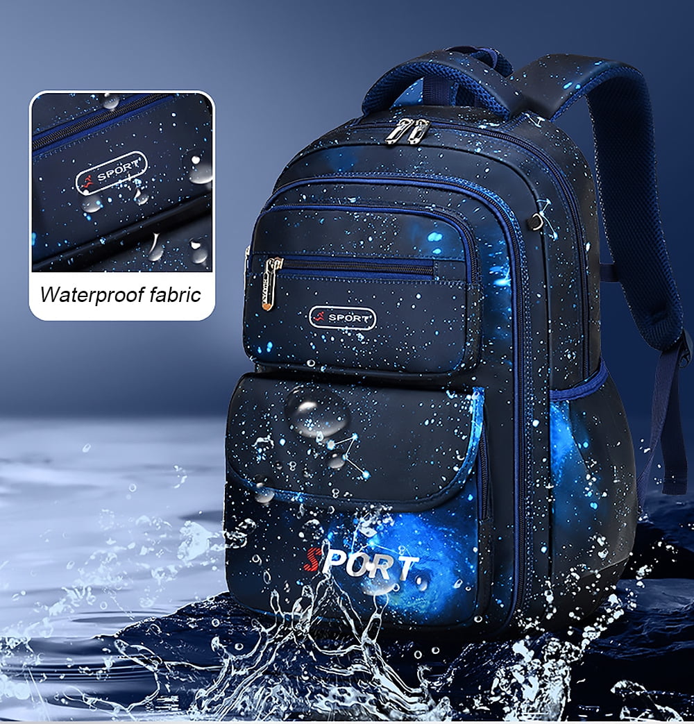 KIVDIT School Backpacks for Boys, Kids Backpacks Children School Bag Bookbag Student Travel Backpack, Blue