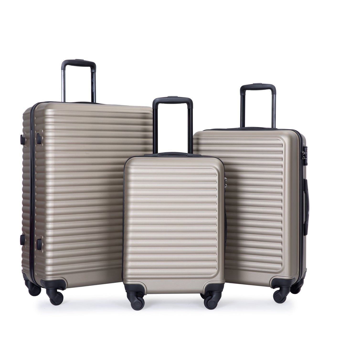 KIVDIT 3 Piece Luggage Sets Hardshell Suitcase with TSA Lock Spinner Wheels, 20in24in28in