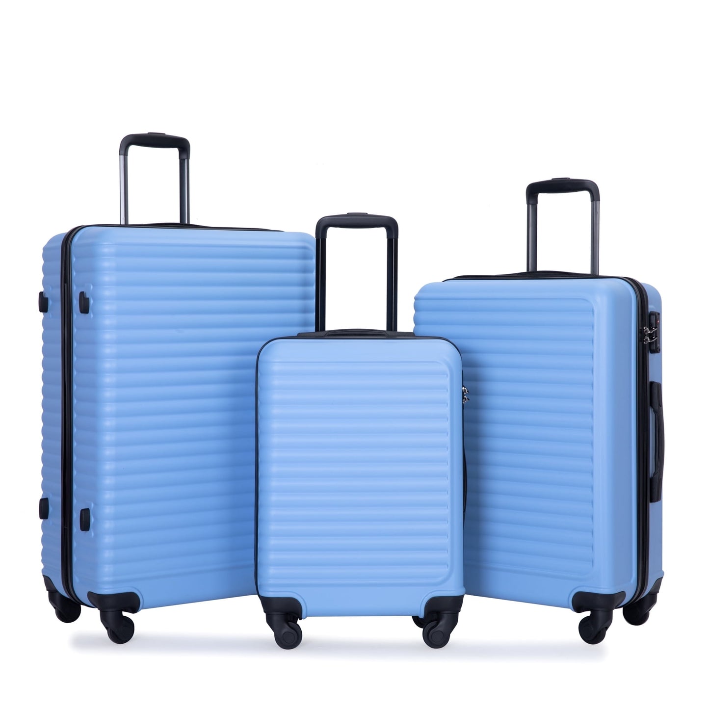 KIVDIT 3 Piece Luggage Sets Hardshell Suitcase with TSA Lock Spinner Wheels, 20in24in28in
