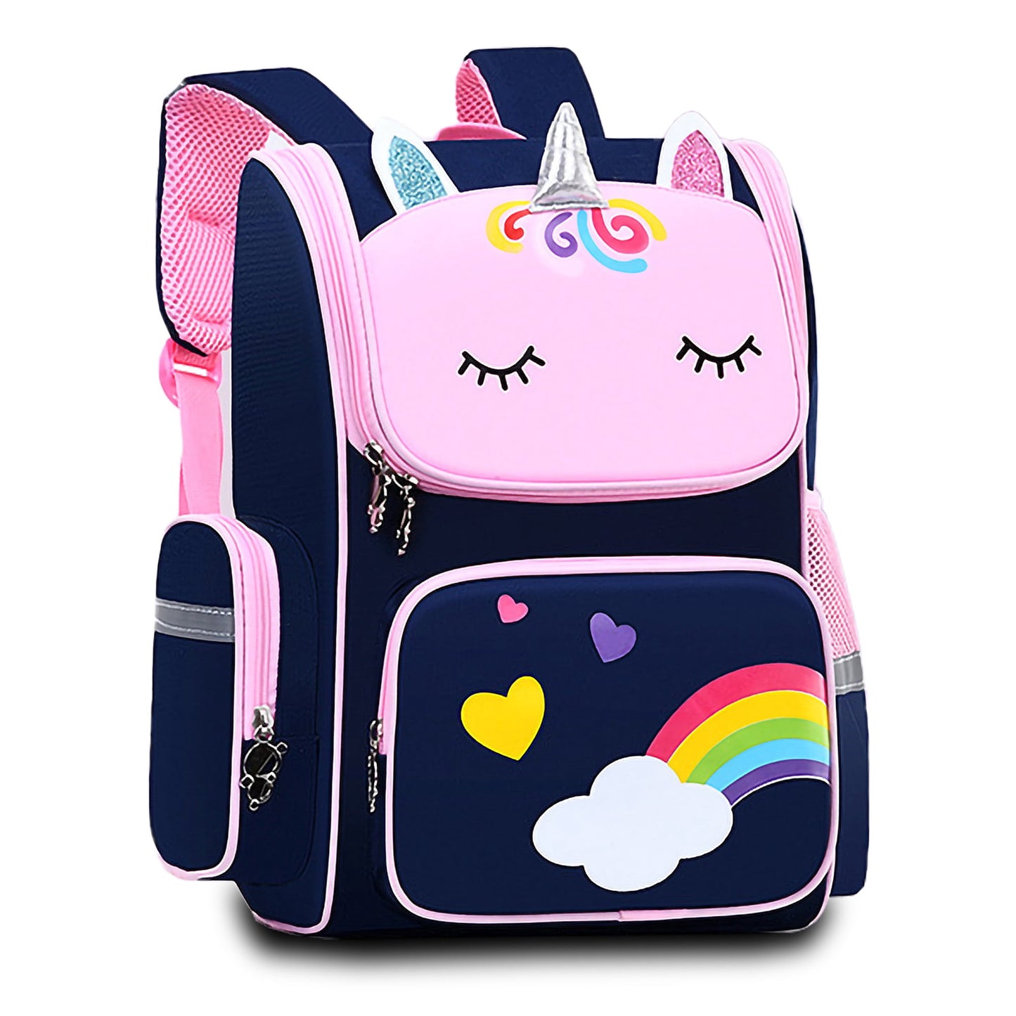 KIVDIT School Backpacks Bags for Girls, Waterproof Bookbags Gifts for Kids Teens Students, Pink