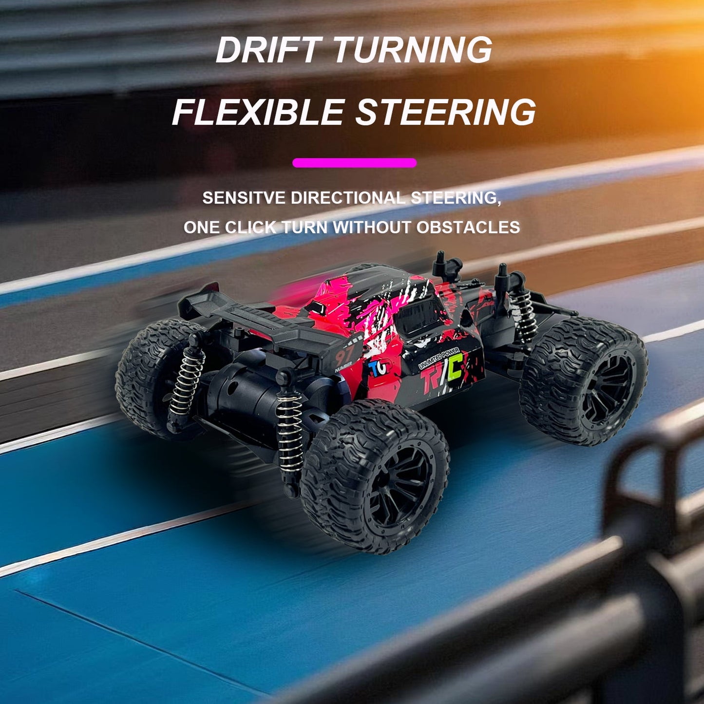 Kivdit Remote Control Cars,1:18 High Speed RC Cars,20+ km/h All Terrain Off Road Vehicle,Toys Gifts for Boys Girls Kids