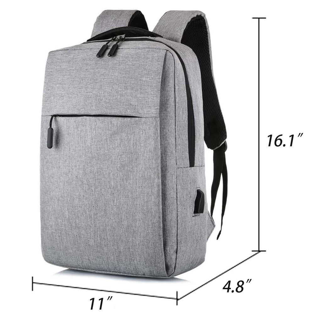 KIVDIT School Backpack, School Bag Laptop Backpack Travel Bookbag for Boys Girls Women Men, Gray