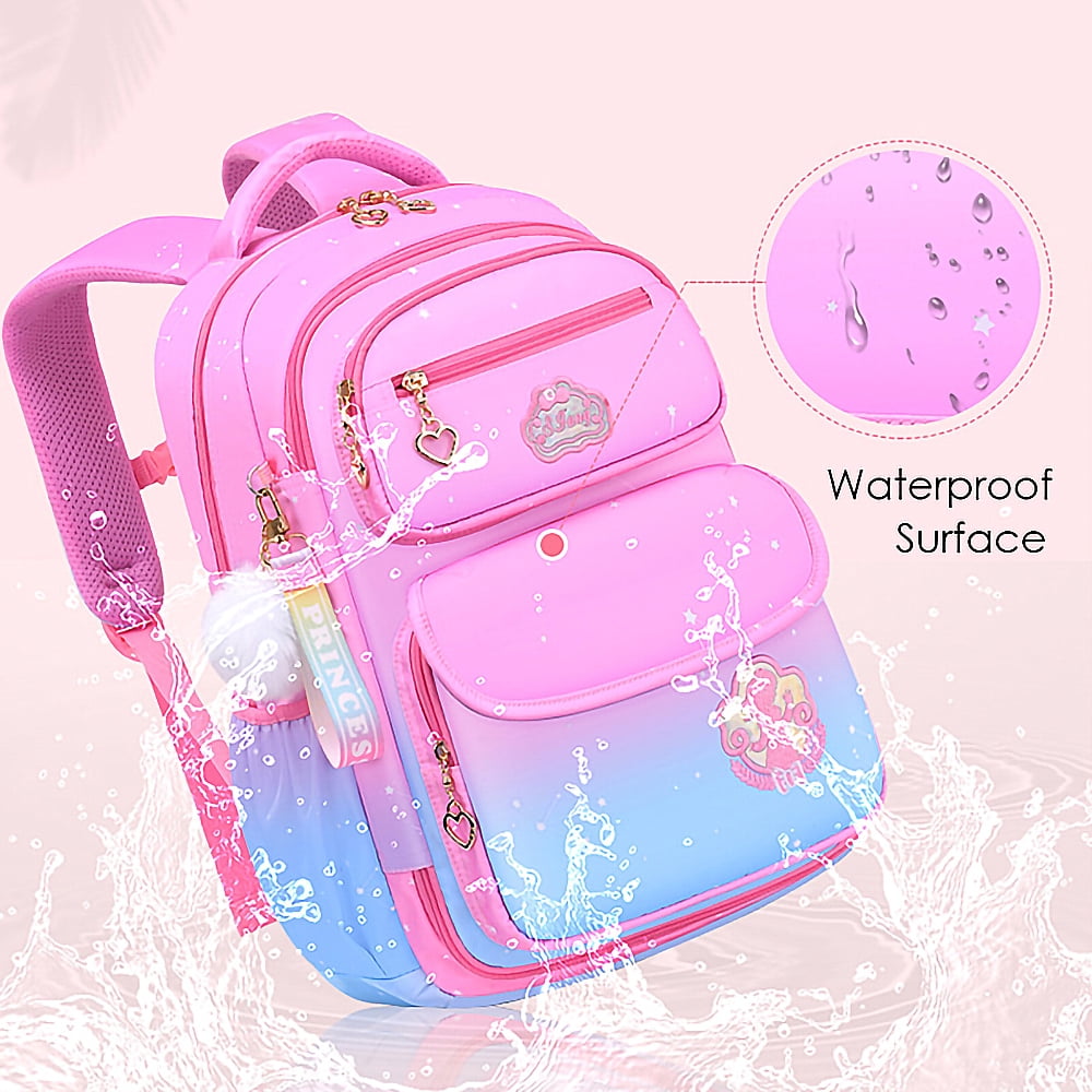 KIVDIT School Backpacks Bags for Girls, Waterproof Bookbags Gifts for Kids Teens Students, Pink