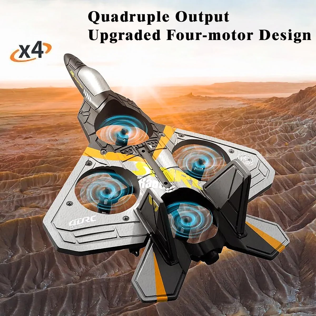 Kivdit RC Plane for Kids,EPP Remote Control Airplanes Toys with LED Light,RC Airplane for Beginners