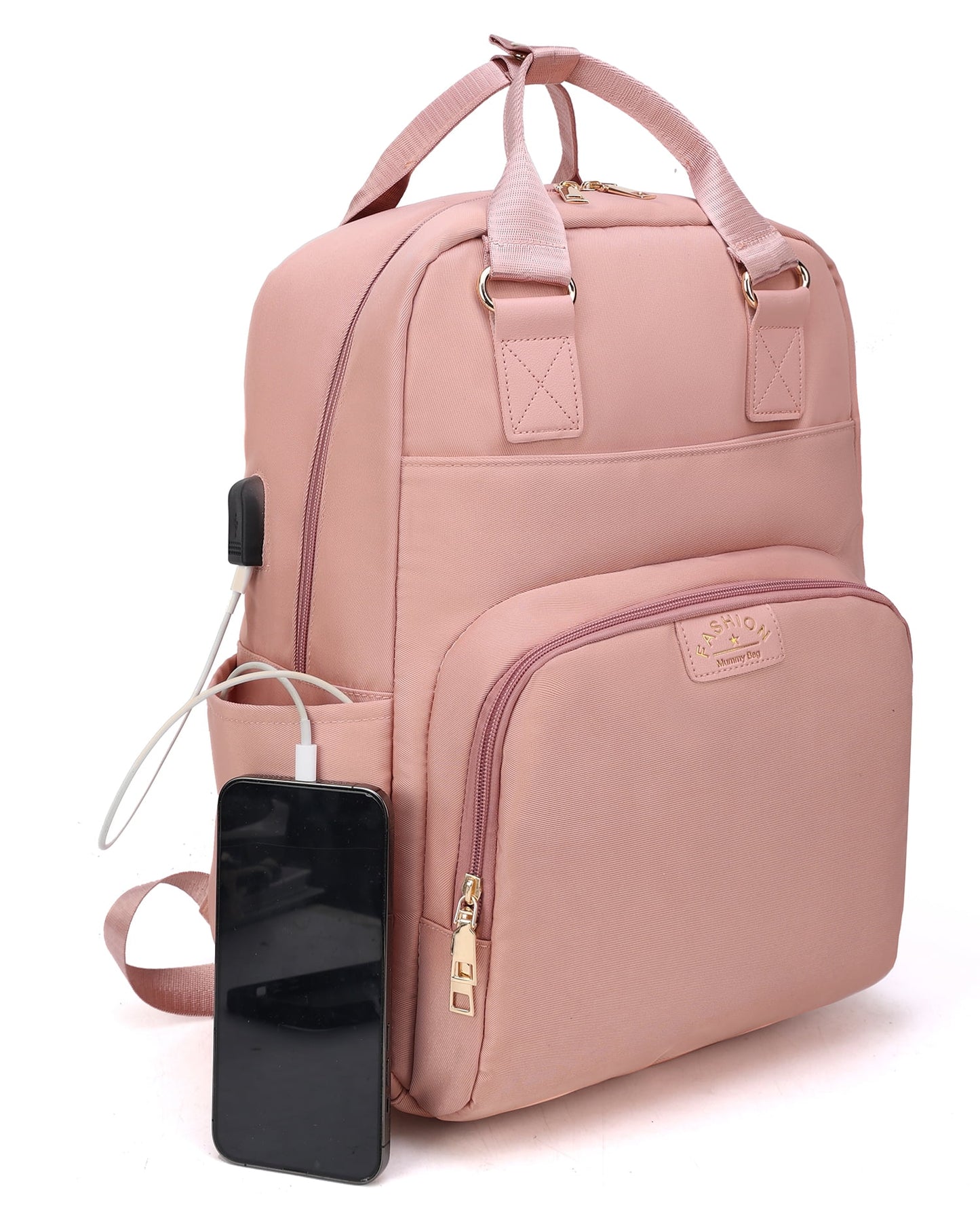 KIVDIT Diaper Bag Backpack for Baby, Waterproof Portable Baby Bag, Baby Nappy Changing Bag