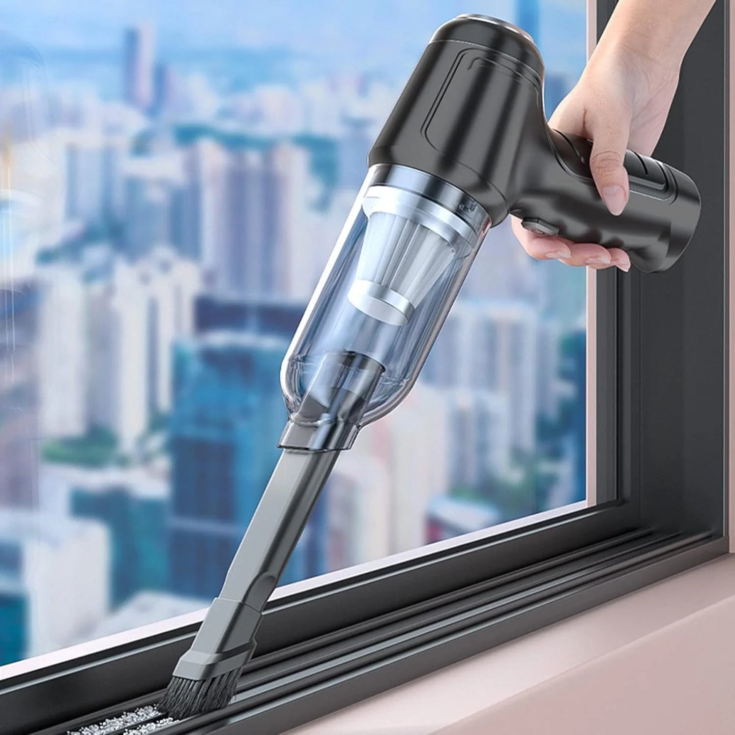 KIVDIT Handheld Vacuum Cordless, 12000Pa Wet Dry Car Vacuum Cleaner Rechargeable Portable Hand Vacuum Cleaner for Car Home Office