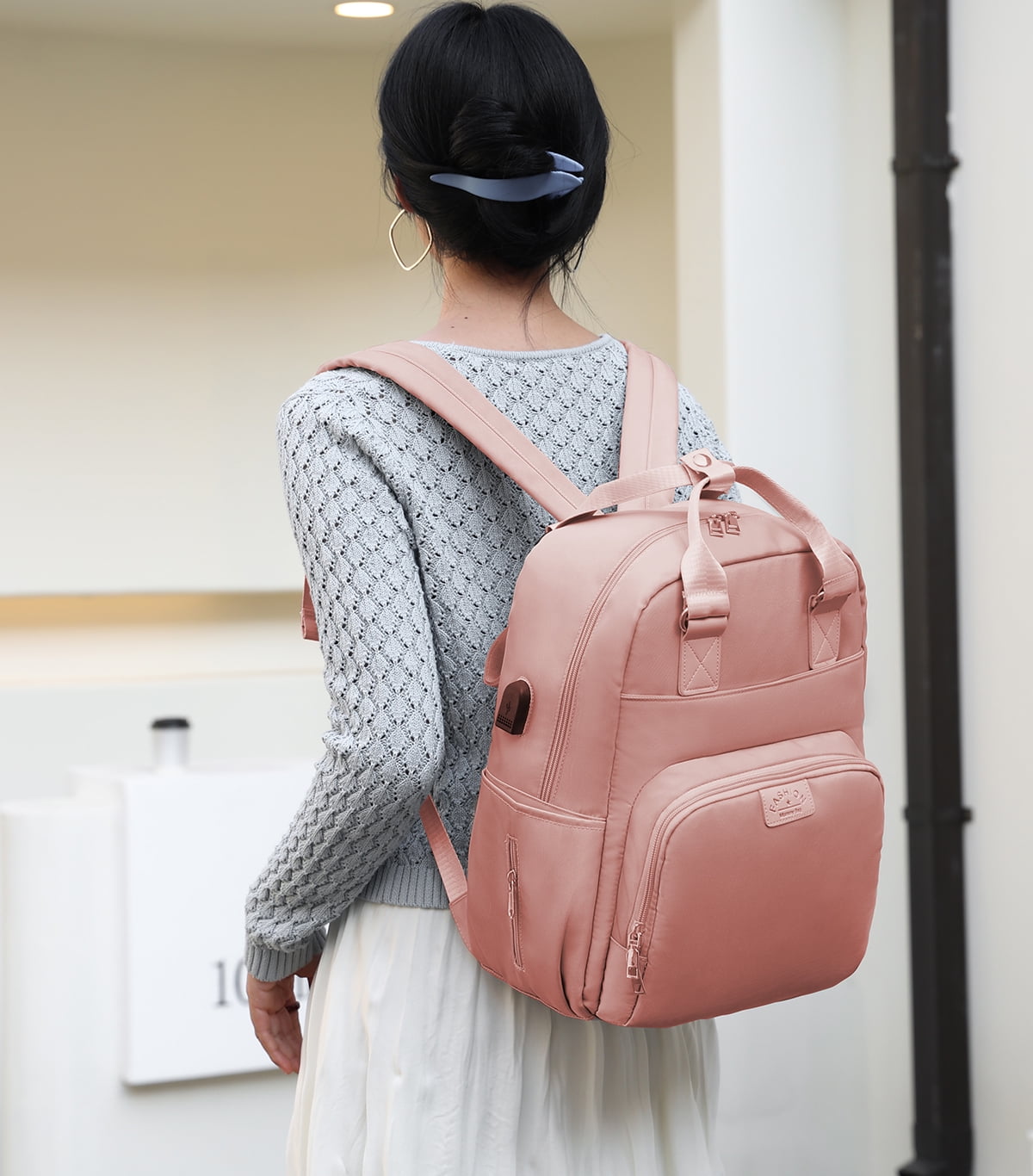 KIVDIT Diaper Bag Backpack for Baby, Waterproof Portable Baby Bag, Baby Nappy Changing Bag