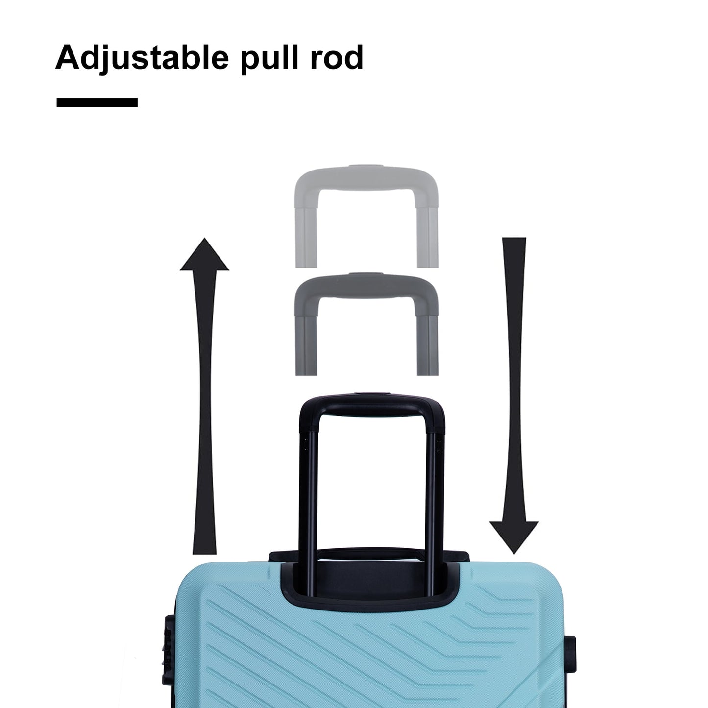 KIVDIT 3 Piece Luggage Sets with Spinner Wheels and TSA Lock, Luggage for Travel Business, Blue