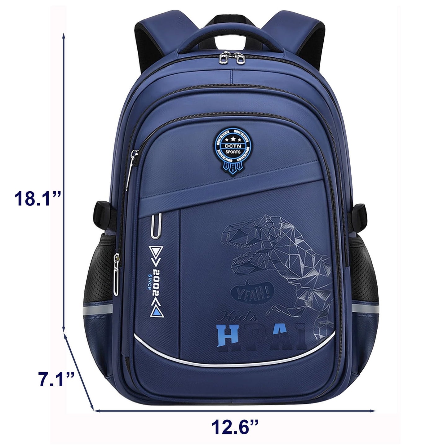 Kivdit School Backpack for Boys,School Bag for Kids Teens,Reflective Bookbag Gifts for Boys,Blue