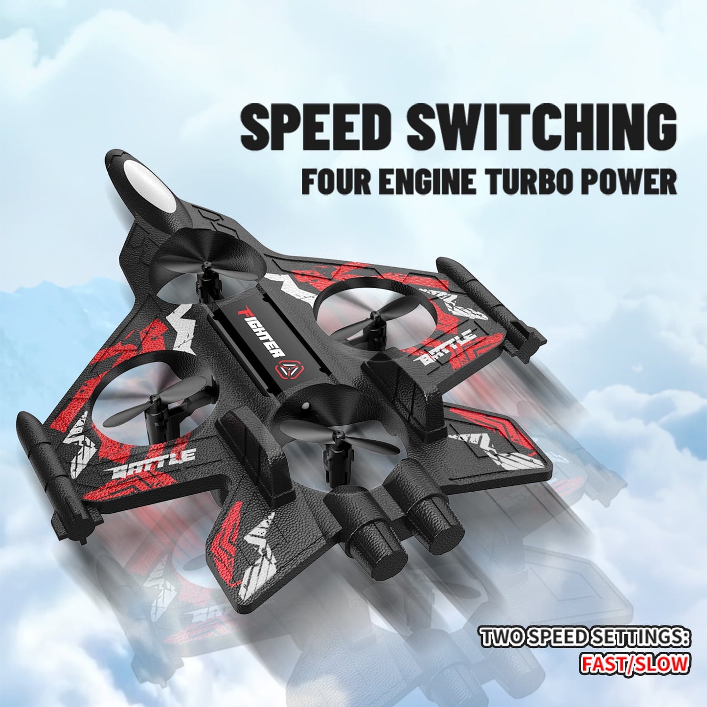 Kivdit RC Plane with 2 Batteries,2.4GHz Remote Control Airplane with Light for Kids Adults Beginners