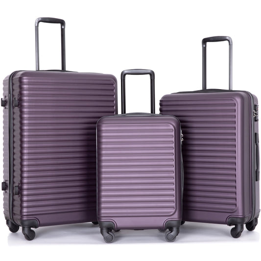 KIVDIT 3 Piece Luggage Sets Hardshell Suitcase with TSA Lock Spinner Wheels, 20in24in28in