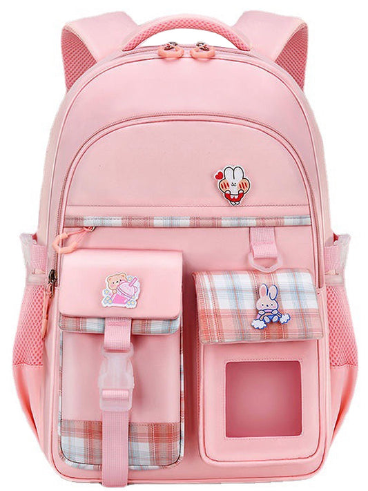 KIVDIT School Backpacks for Girls, School Bags Waterproof Bookbag for Kids Teens Students, Pink