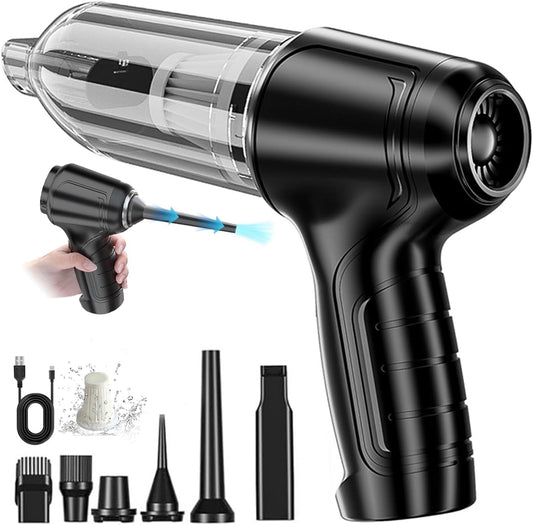 KIVDIT Handheld Vacuum Cordless, 12000Pa Wet Dry Car Vacuum Cleaner Rechargeable Portable Hand Vacuum Cleaner for Car Home Office
