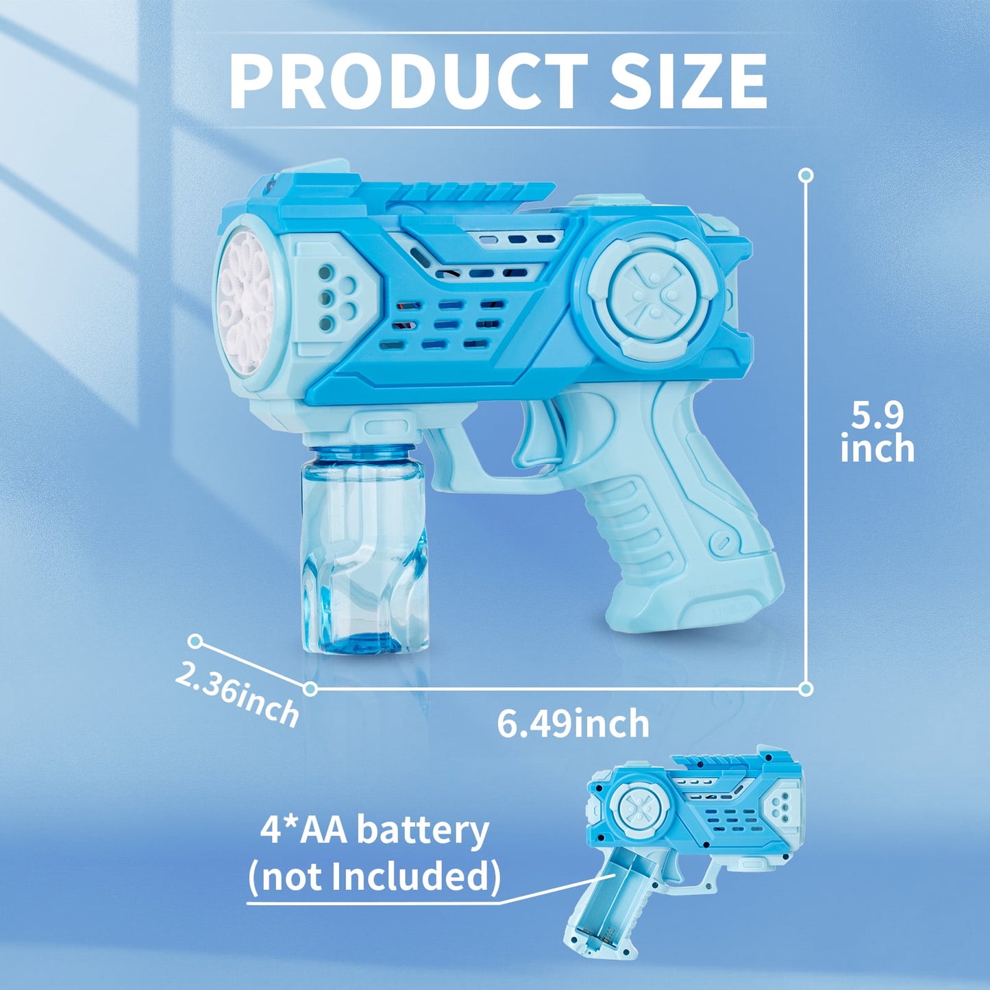 Kivdit Bubble Machine for Kids,Automatic Bubble Maker Machine for Party Bubble Toys with colorful light